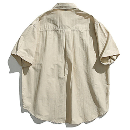 Retro Japanisch Locker Lässig Kurzärmliges Shirt