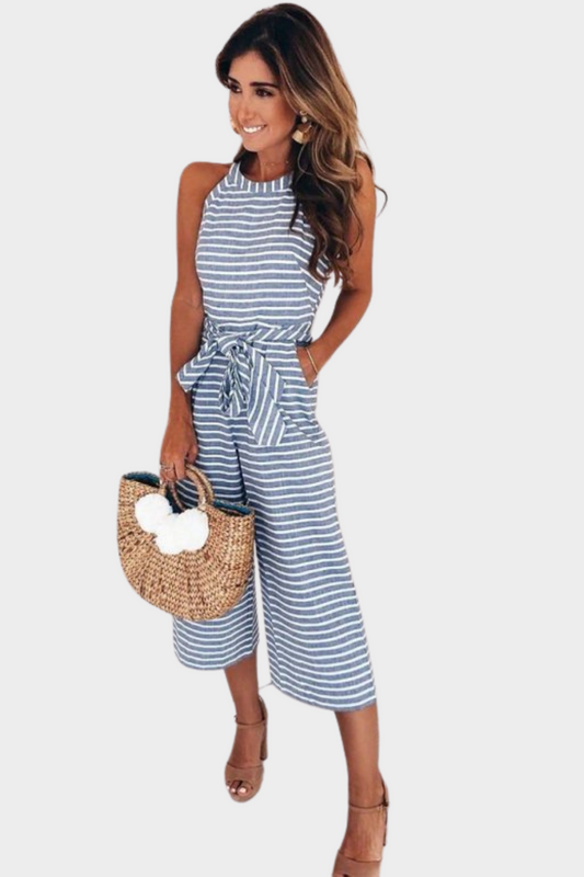 Veronika - Gestreifter Jumpsuit