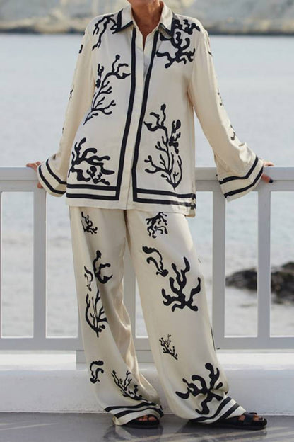 Schwarze Koralle Freizeit Zweiteiliges Set