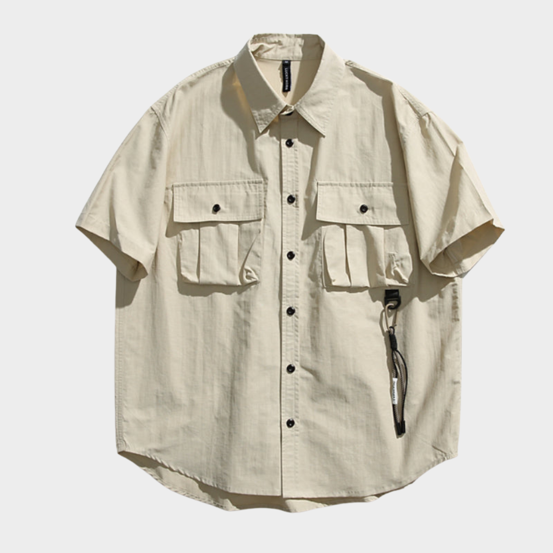 Retro Japanisch Locker Lässig Kurzärmliges Shirt