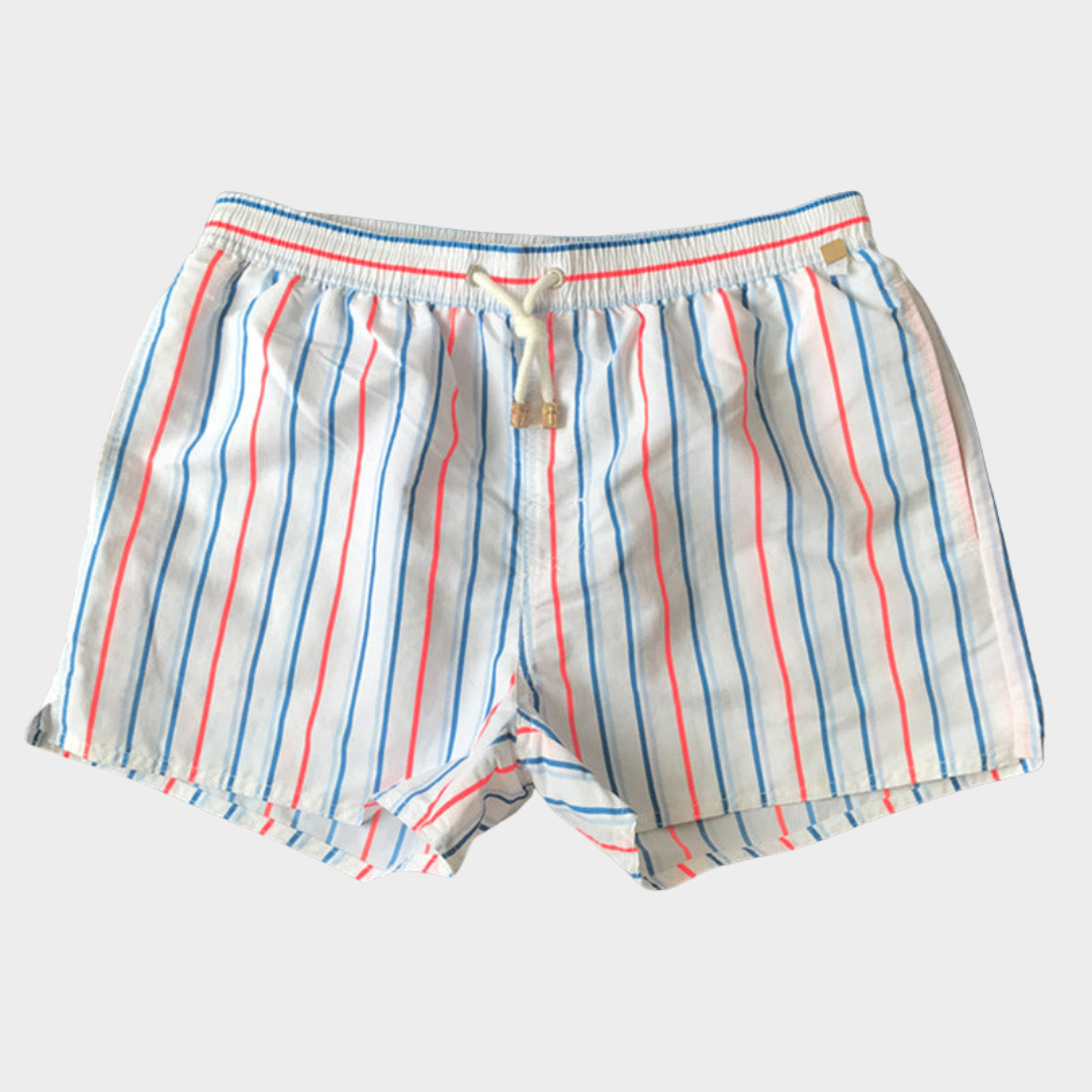 Schnelltrocknende gestreifte Strandshorts