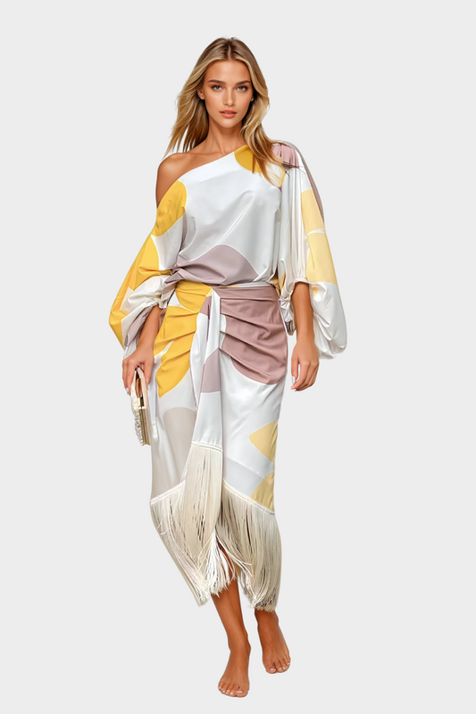 Olivia  Stilvolles Zweiteilige Kleid-Set