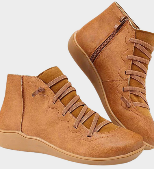 Nina - Trendy Vintage Style Stiefeletten