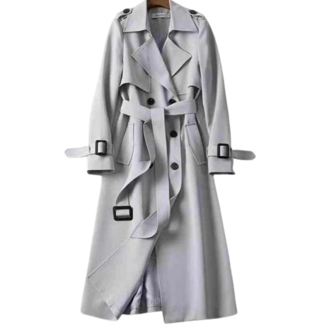 Langärmeliger Trenchcoat