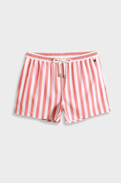 Gestreifte rote Badeshorts Monaco