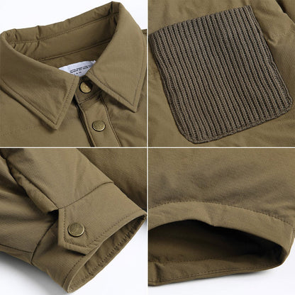 Japanische Retro Wasserabweisende Entendaunenhemd Daunenjacke