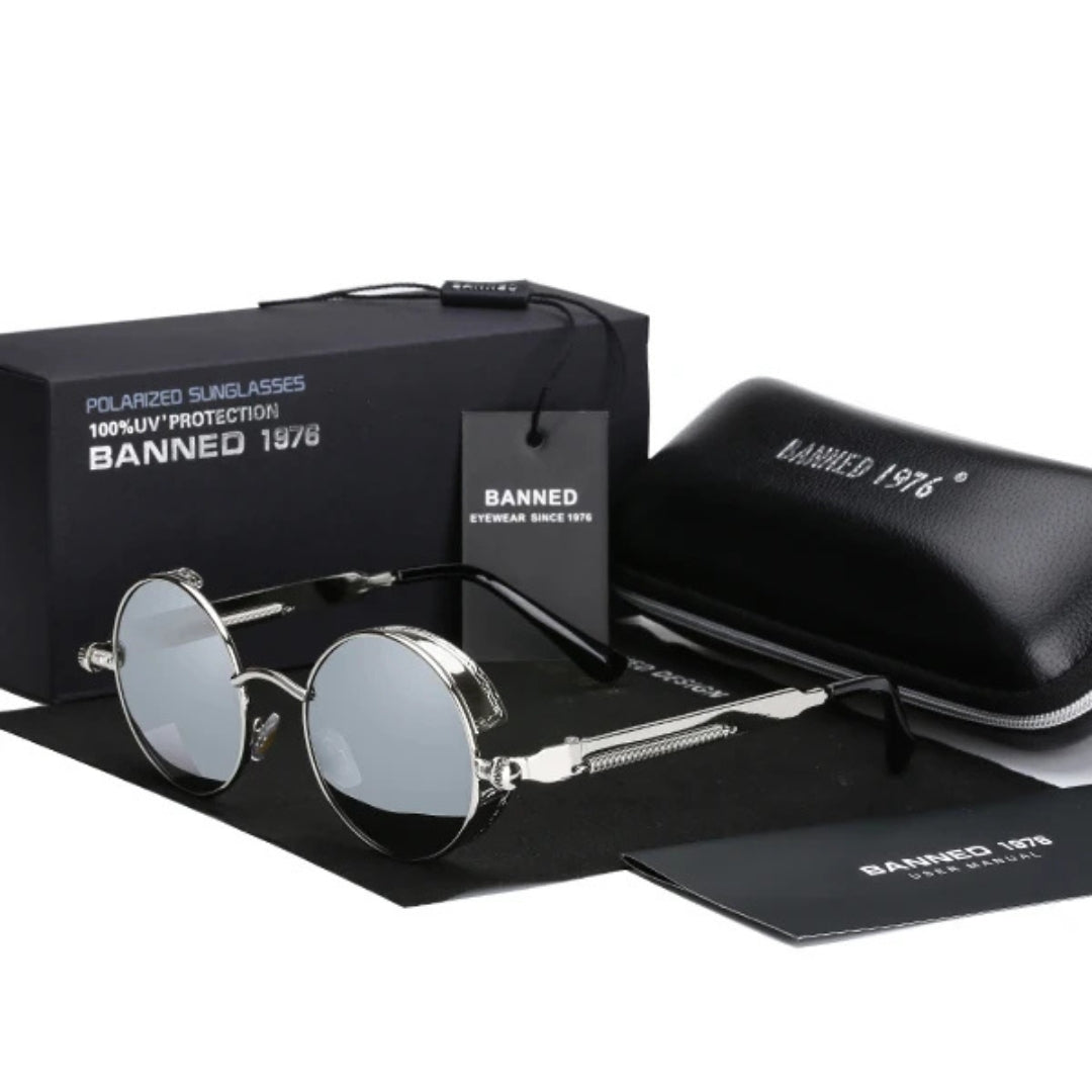 Jarno - HD Polarized Round Metal Sunglasses