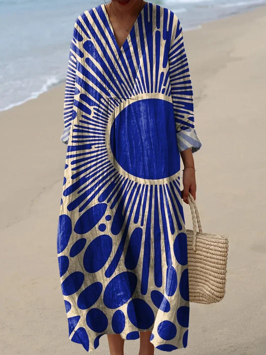 Paula | Elegantes geometrisches Kleid