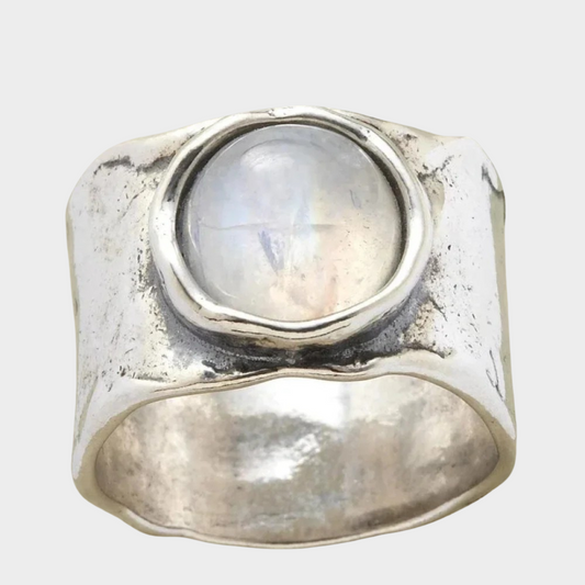 Silber Mondstein Ring