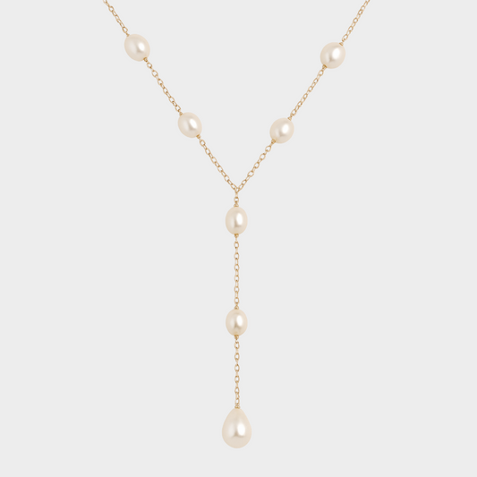 Vintage Hangende Parels Ketting