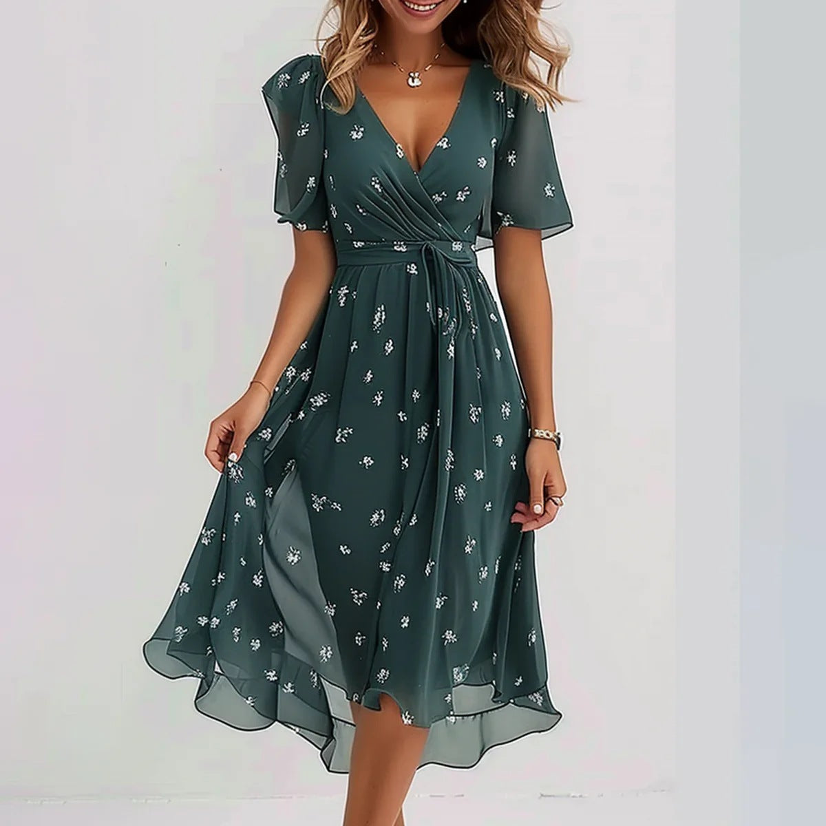Leni – Mühelos Elegantes Chiffon-Kleid