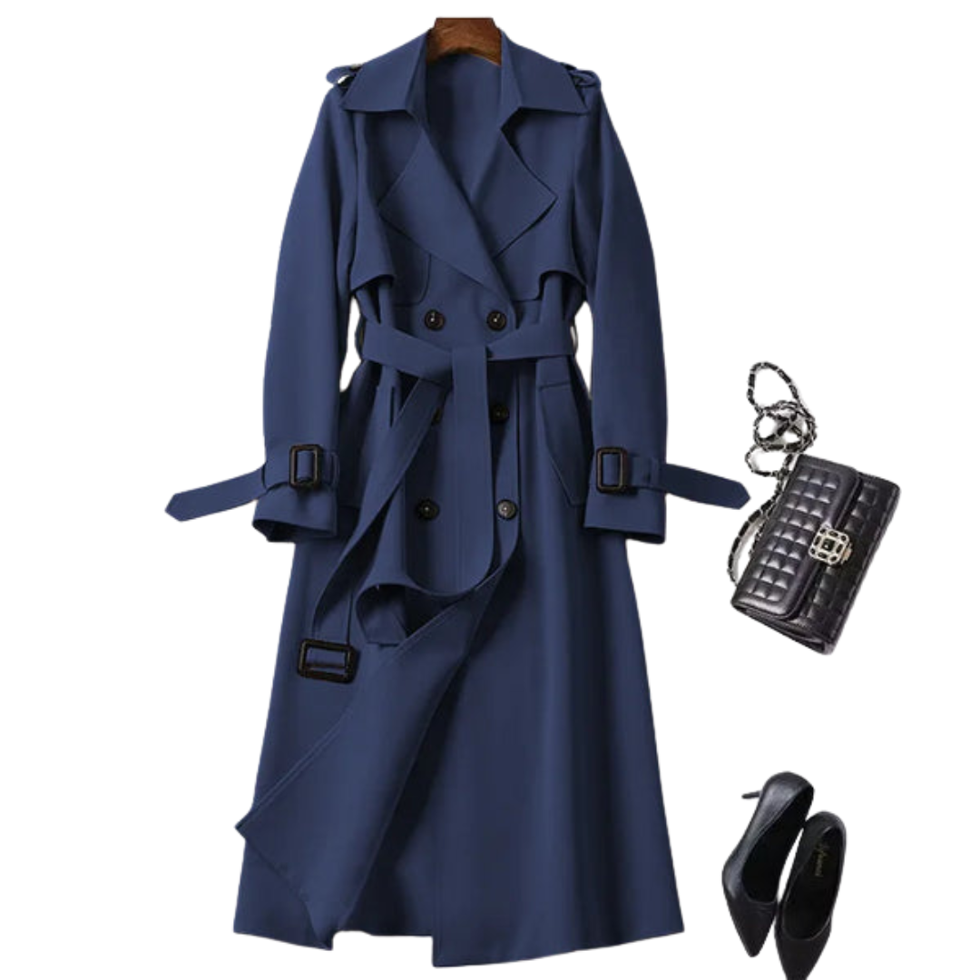 Langärmeliger Trenchcoat