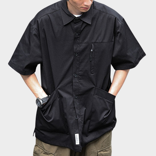 Sommer-Retro-Shirt mit kurzen Ärmeln