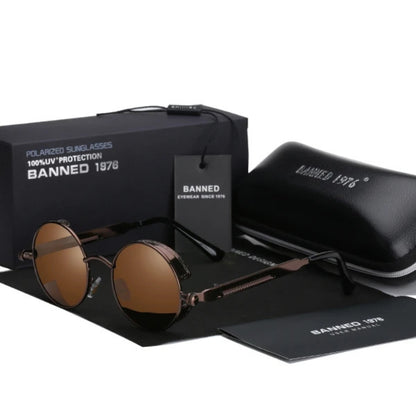 Jarno - HD Polarized Round Metal Sunglasses