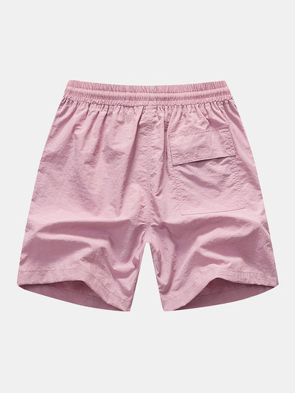 Hemd mit Palmenprint und Knöpfen & Badeshorts