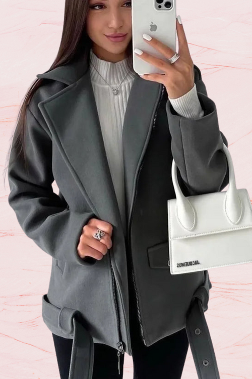 Pina - Loser Mantel Jacke Wolle