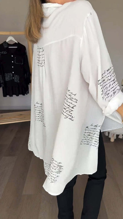 Leah - Handgeschriebenes Button-up-Hemd
