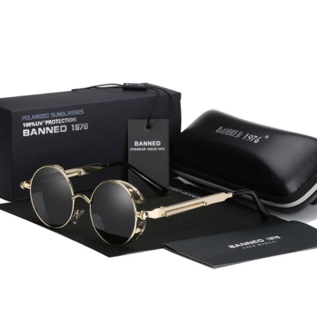 Jarno - HD Polarized Round Metal Sunglasses