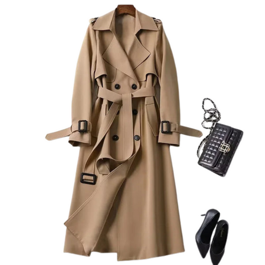 Langärmeliger Trenchcoat