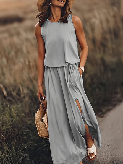 Mila - Ärmelloses maxikleid