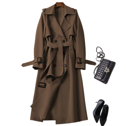 Langärmeliger Trenchcoat