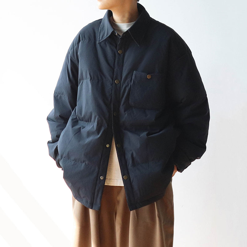 Japanische Retro Wasserabweisende Entendaunenhemd Daunenjacke