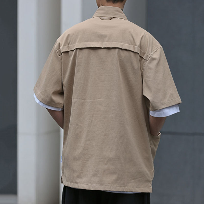 Sommer-Retro-Shirt mit kurzen Ärmeln