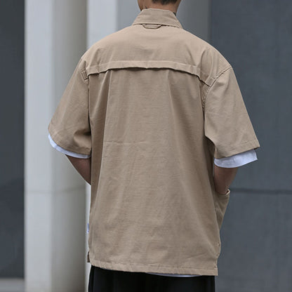 Sommer-Retro-Shirt mit kurzen Ärmeln