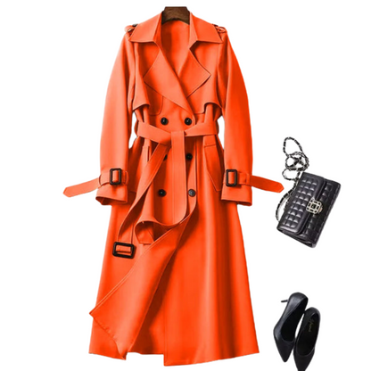 Langärmeliger Trenchcoat