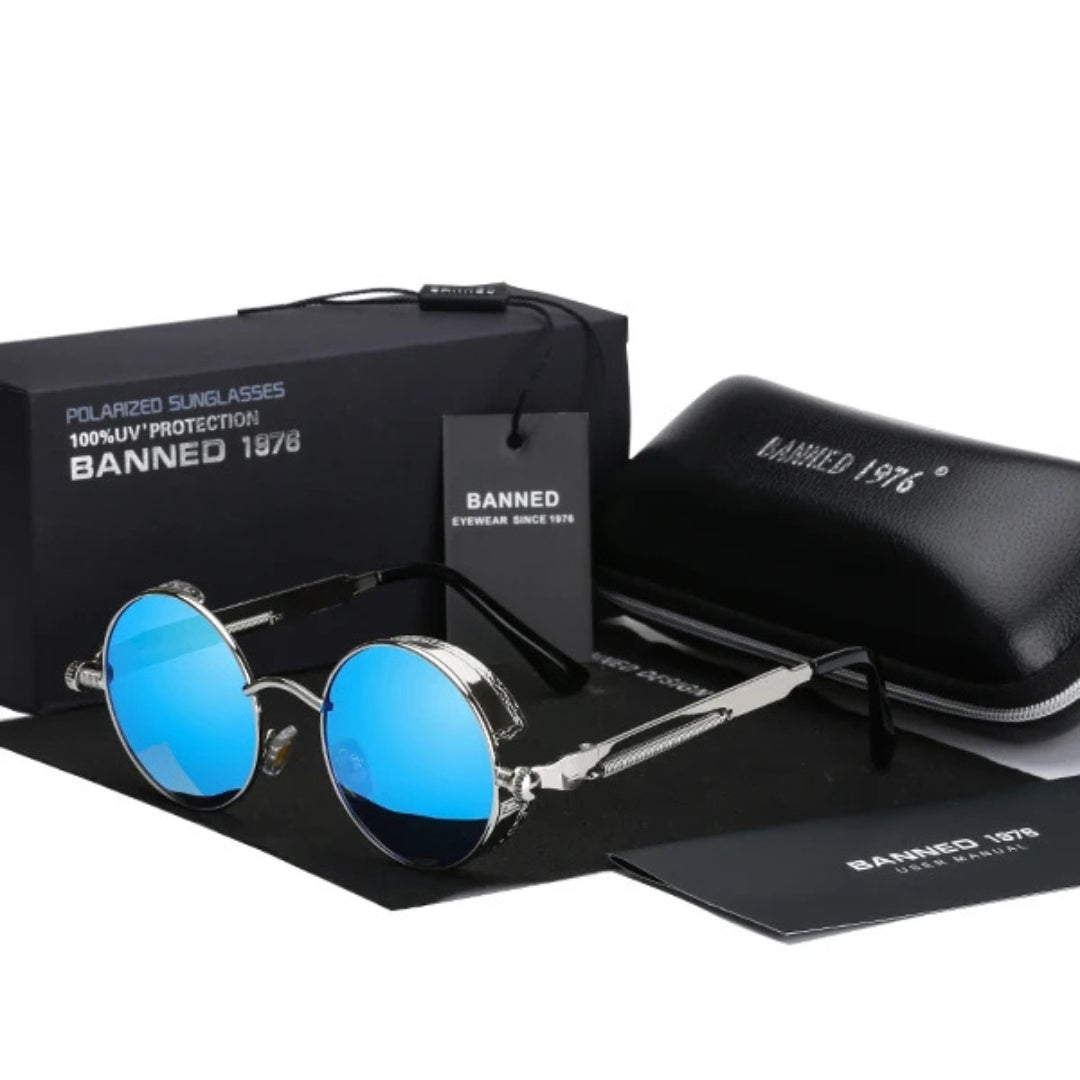 Jarno - HD Polarized Round Metal Sunglasses