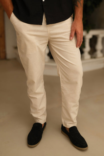 Leinen Sommer Pantalon