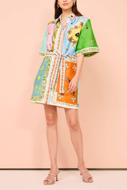 Panflay Rummy Minikleid In Multi