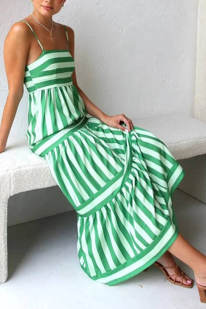 Candy Stripe Maxikleid