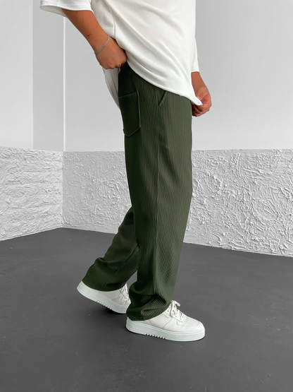Niko - Gerippte Relaxed Fit-Hose