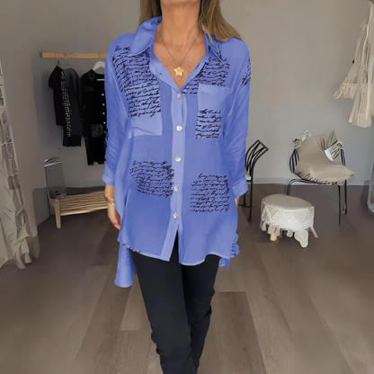 Leah - Handgeschriebenes Button-up-Hemd