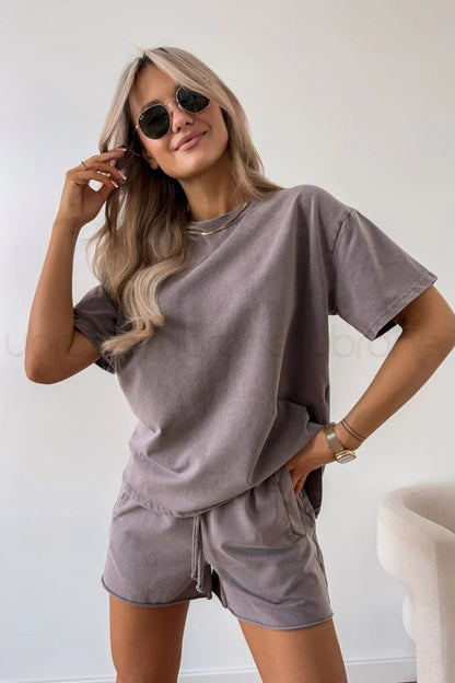 Rosa - 2 Teiliges set aus baumwolle