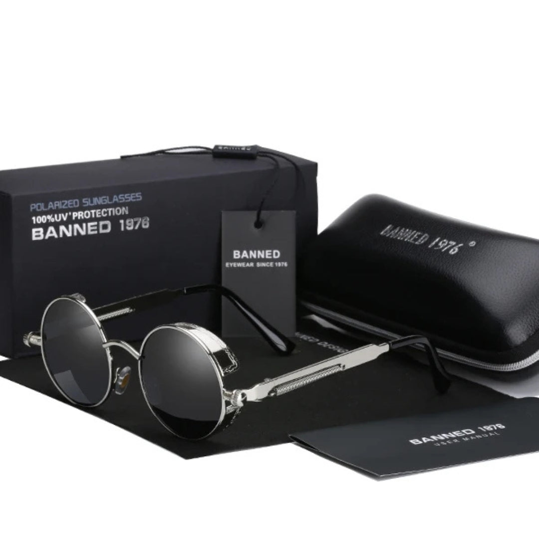 Jarno - HD Polarized Round Metal Sunglasses