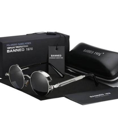 Jarno - HD Polarized Round Metal Sunglasses
