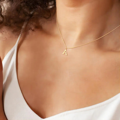 Halskette mit Liebesbrief-Initialen | 18k Gold