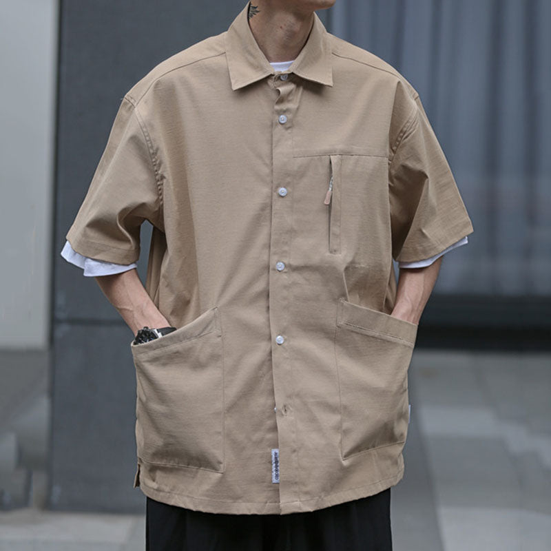 Sommer-Retro-Shirt mit kurzen Ärmeln