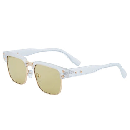 Cody – Steampunk-Sonnenbrille mit polarisierten Gläsern und eckigem Rahmen