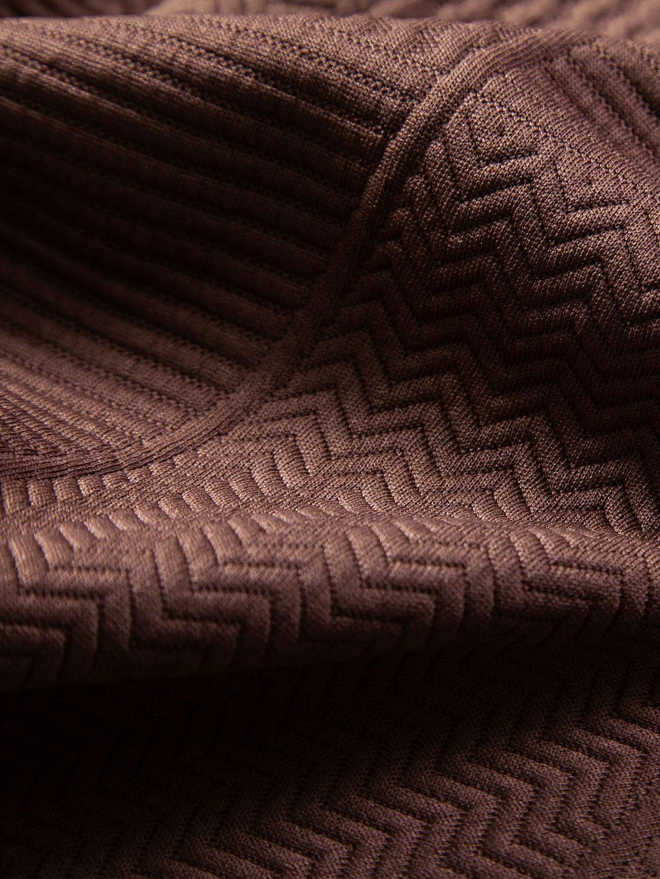 Kurzärmeliges kubanisches Hemd mit geometrischem Strukturmuster