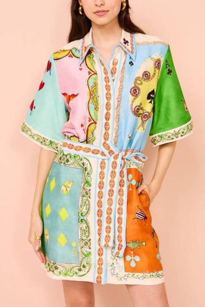 Panflay Rummy Minikleid In Multi