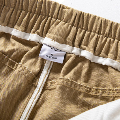 Machete Baumwollhose mit weitem Bein und lockerem Schnitt