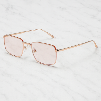 Timmy -  Rimless Alloy Retangle Sunglasses