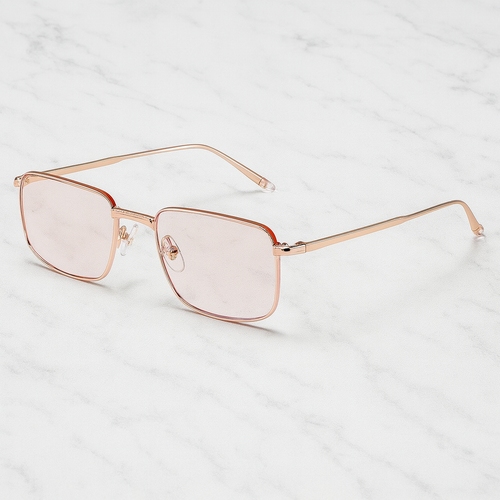 Timmy -  Rimless Alloy Retangle Sunglasses