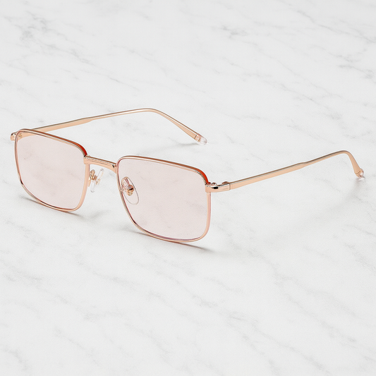 Timmy -  Rimless Alloy Retangle Sunglasses