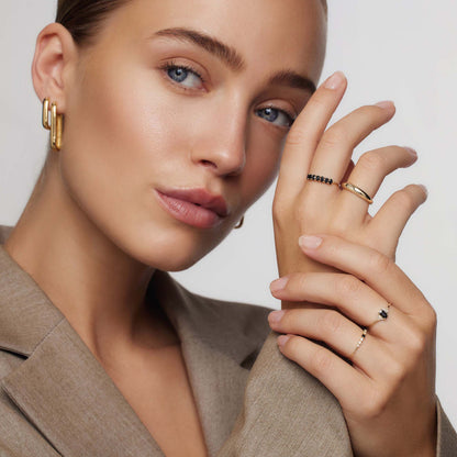 14k Gold Rock Solid Ring
