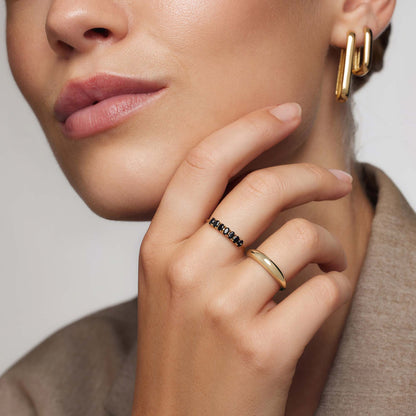 14k Gold Rock Solid Ring