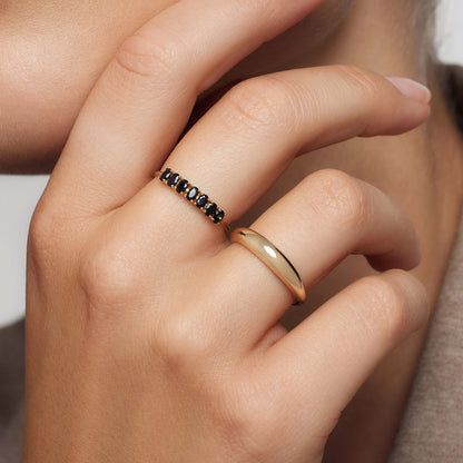 14k Gold Rock Solid Ring